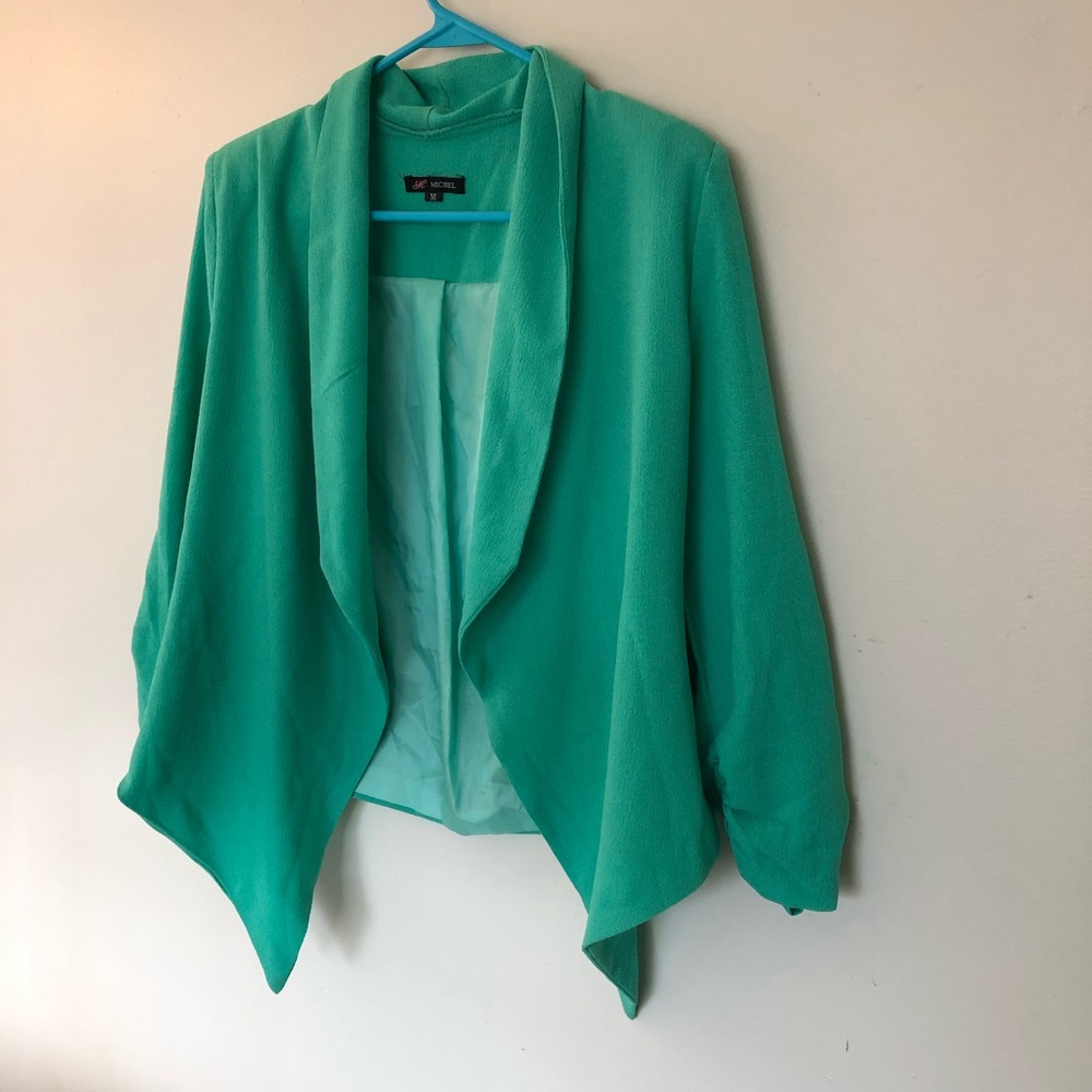 Teal Blazer Red Dress Boutique Size Medium